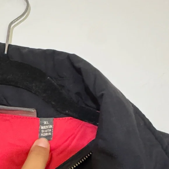 Budweiser Black Bomber Jacket with Red Accents - Picture 8 of 8